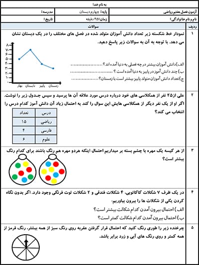 نمونه سوال